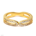 FINE CROSSOVER ZIRCON RING