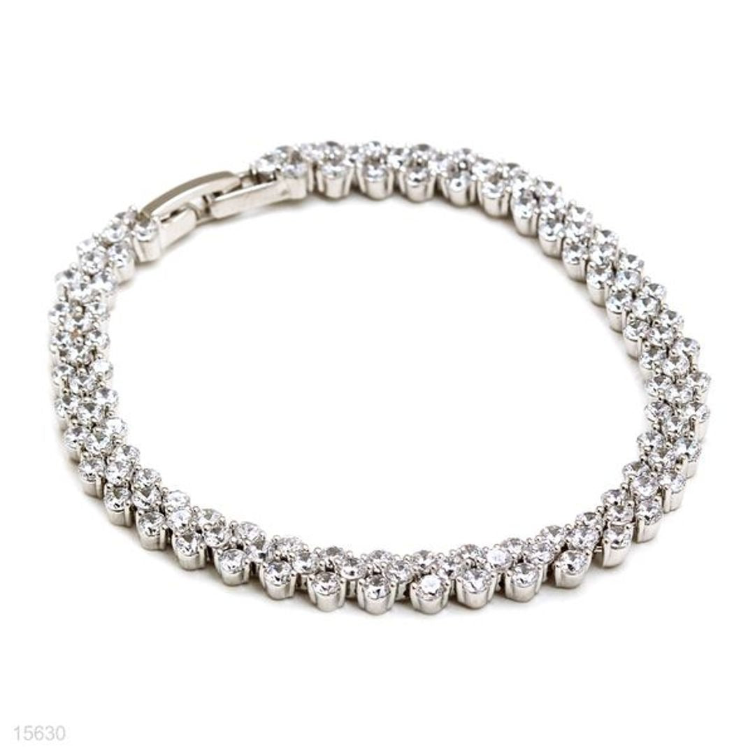 TRI-CIRCLE TENNIS BRACELET