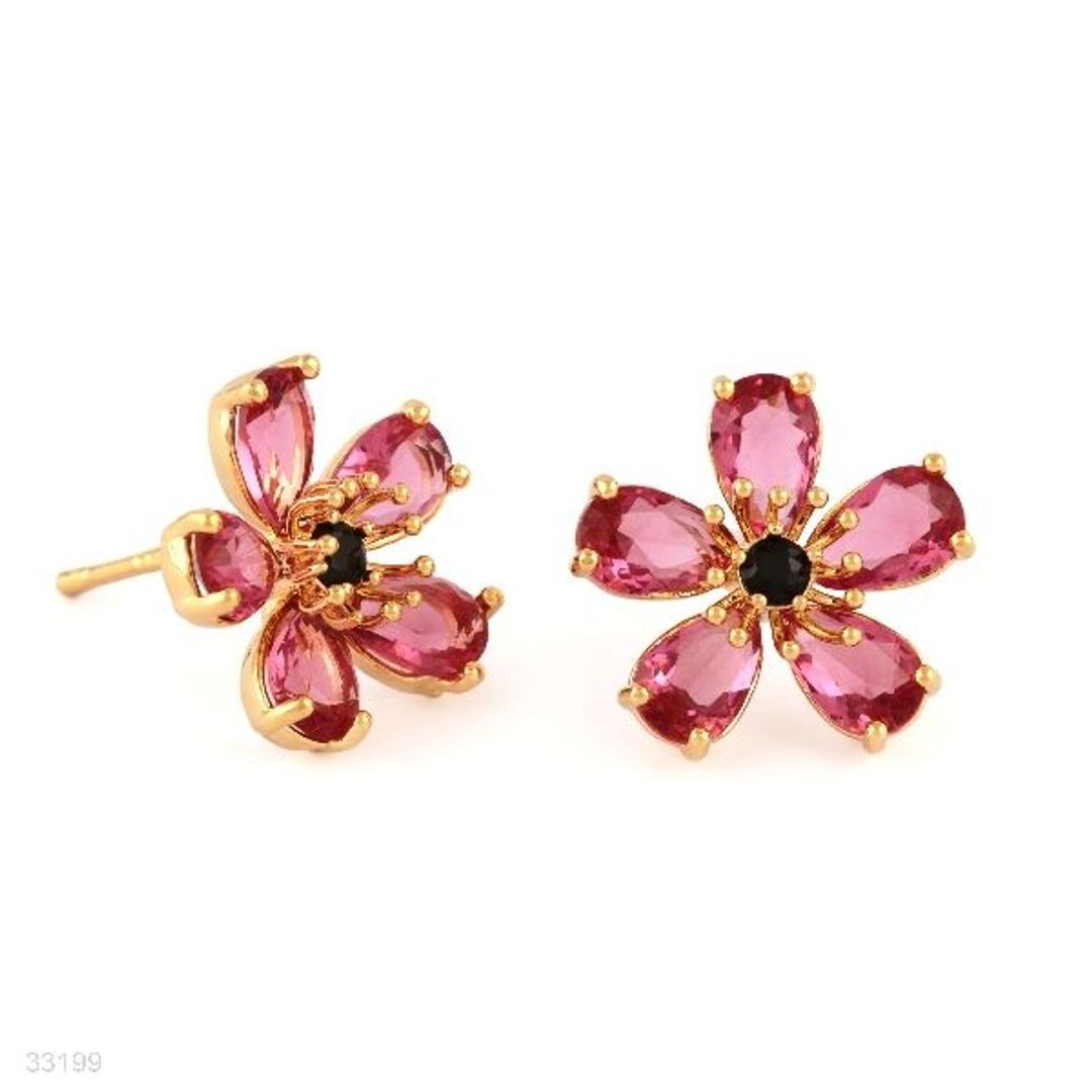 TOPS SMALL FLOWER ZC GOLD-RED