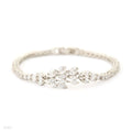 FEMININE THIN SILVER LEAF BRACELET