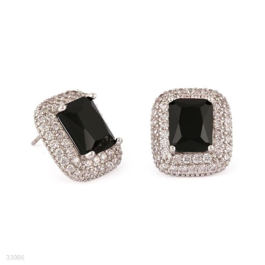 PLEASING RADIANT RECTANGLE HALO BLACK TOPS