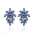 PRETTY BLUE FLOWER BUNCH EARRINGS