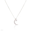 DREAMY LUMINOUS CRESCENT STAR PENDANT