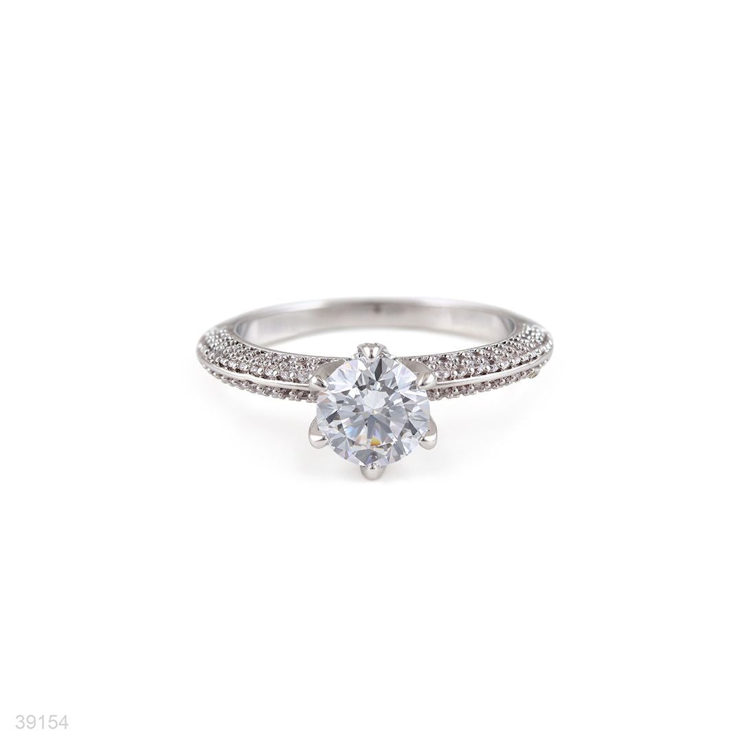 RING SOLIT DELICATE ZIRCON LUX-SILVER-CLEAR