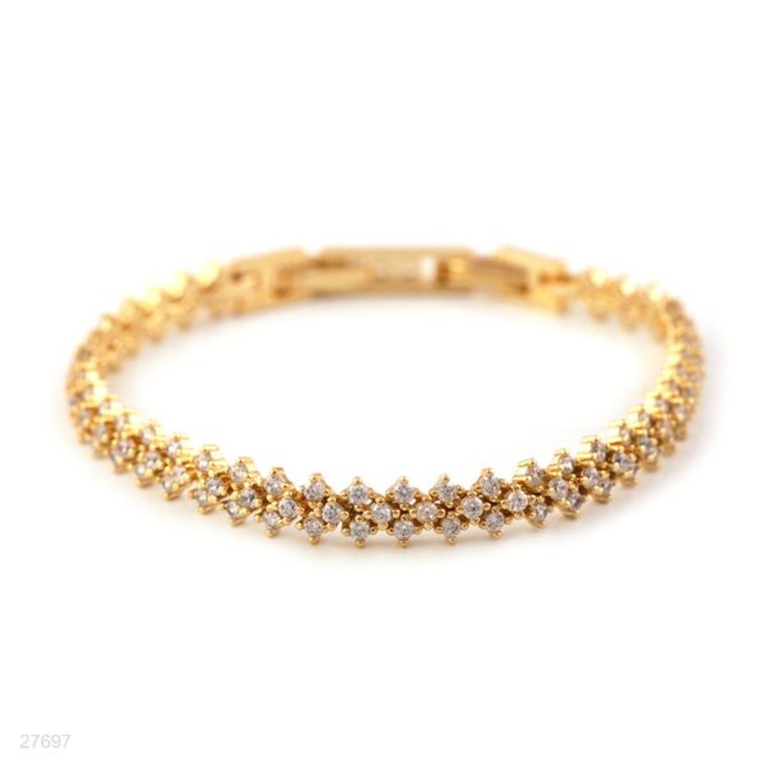 DREAMY DOUBLE LOCK GOLD BRACELET