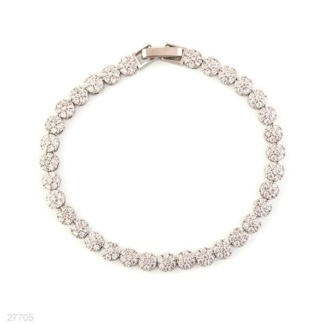 DELICATE FLOWER SILVER BRACELET