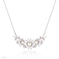GORGEOUS FLORAL PEARL SILVER PENDANT