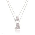 PENDANT 2 ZC HEARTS LUX88-SLVR-CLEAR