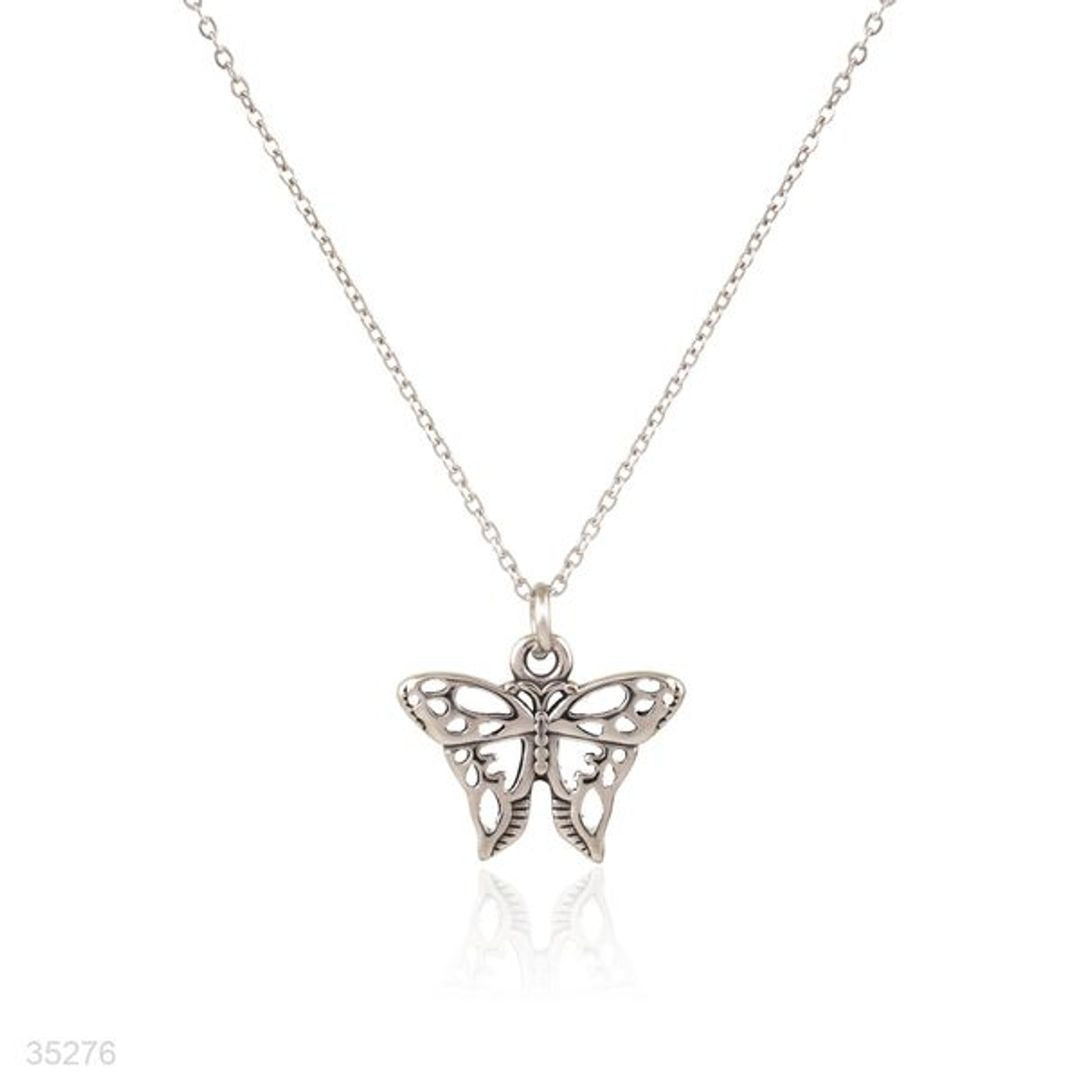 PENDANT S.S BUTTERFLY SLVR