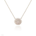 PENDANT SHARP FLOWER ZC SILVER-CLEAR