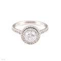 FEMININE DOUBLE HALO RING