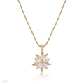 ENTRANCING FLOWER GOLD NECKLACE