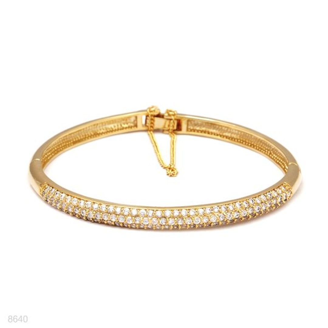 SLIM ZIRCON PAVED BANGLE